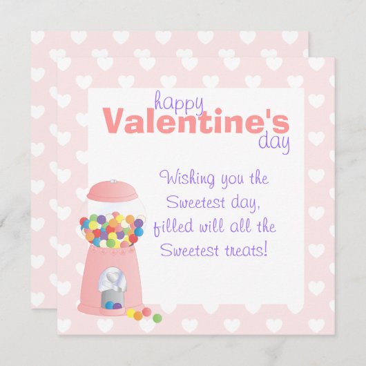 Roze pompelmachine feestdagenkaart (Voorkant / Achterkant)