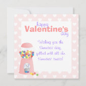 Roze pompelmachine feestdagenkaart (Voorkant)