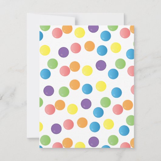 Roze pompelmachine kaart (Achterkant)