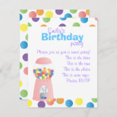 Roze pompelmachine kaart (Voorkant / Achterkant)