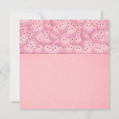 Roze pompelmachine met platte Wenskaart Kaart (Achterkant)