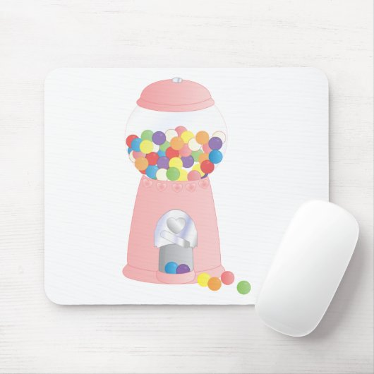Roze pompelmachine muismat (Met muis)