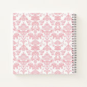 Roze Pompobabyshower Gastengeschenk Notitieboek (Achterkant)