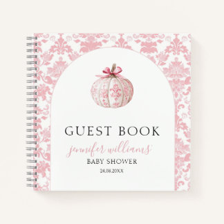 Roze Pompobabyshower Gastengeschenk Notitieboek