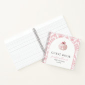 Roze Pompobabyshower Gastengeschenk Notitieboek (Binnen)