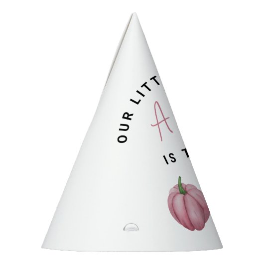 Roze pompoen 1e verjaardag feesthoedjes (Links)