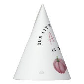 Roze Pompoen 1e Verjaardagsfeestje Feesthoedjes (Links)