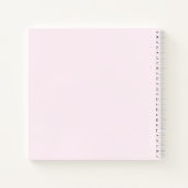 Roze Pompoen Baby Meisje Douche Gastenboek Notitieboek (Achterkant)