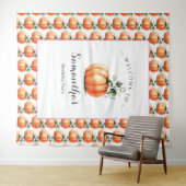 Roze Pompoen Baby shower Foto Achtergronden Wandkleed (In Situ (horizontaal))