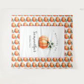 Roze Pompoen Baby shower Foto Achtergronden Wandkleed (Voorkant (horizontaal))