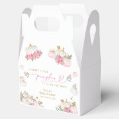 Roze pompoen Baby shower gunst dozen Bedankdoosjes (Geopend)