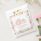 Roze pompoen Baby shower gunstzakken Bedankzakje (Gezegeld)