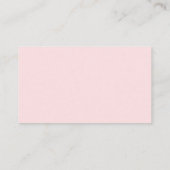 Roze Pompoen Baby shower Luier Raffle Ticket Informatiekaartje (Achterkant)