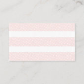 Roze Pompoen Baby shower Luier Raffle Ticket Informatiekaartje (Achterkant)