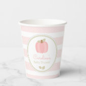Roze Pompoen Baby shower Papier Cups Papieren Bekers (Voorkant)