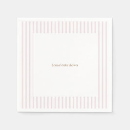Roze pompoen Baby shower Party servetten