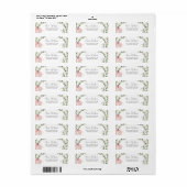 Roze pompoen Baby shower retouradres Etiket (Full Sheet)