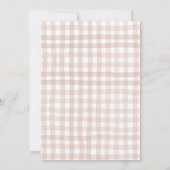 Roze Pompoen Baby shower Uitnodiging Bloemenboog (Achterkant)