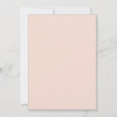 Roze Pompoen Baby shower Uitnodiging Bloemenboog (Achterkant)