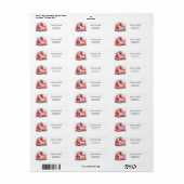 Roze Pompoen Baby Wieg Rustieke Herfst & Herfstbla Etiket (Full Sheet)