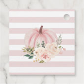 Roze Pompoen Bedankkaartje Bedankjes Labels (Achterkant)