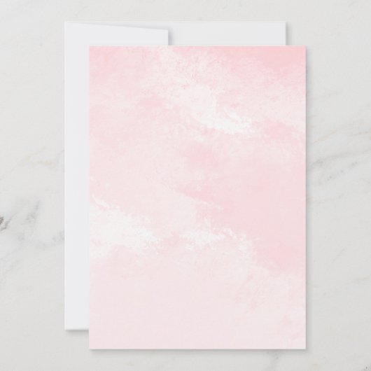 Roze Pompoen Bloemen Goud Glitter Meisje 4e Verjaa Kaart (Achterkant)