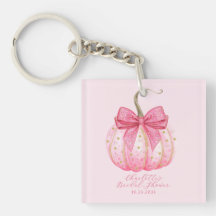 Roze Pompoen Boog Persoonlijke Bruidsfeest Favorie