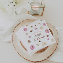 Roze Pompoen Eenvoudige Baby Shower