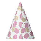 Roze pompoen eerste verjaardag Petten Feesthoedjes (Achterkant)