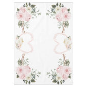 Roze Pompoen en Hart Waterverf Thanksgiving Tafelkleed (Voorkant)