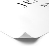 Roze Pompoen en Zonnebloem Baby Shower Welkom Poster (Hoek)