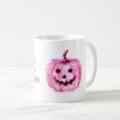 Roze Pompoen Groovy Halloween Koffiemok (Voorkant rechts)
