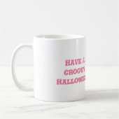 Roze Pompoen Groovy Halloween Koffiemok (Links)