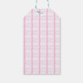 Roze pompoen Halloween Hond Cadeaulabel (Achterkant)