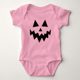 Roze Pompoen Halloween Jack O lantaarn Romper