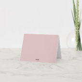 Roze Pompoen Herfst Baby Shower Bedankkaart (Achterkant)