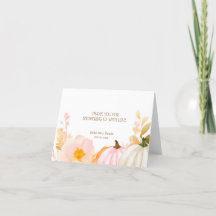 Roze Pompoen Herfst Baby shower