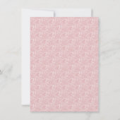 Roze pompoen Herfst Baby shower dank u kaart (Achterkant)