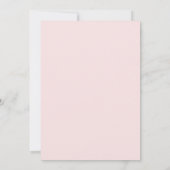 Roze Pompoen Herfst Baby Shower Uitnodiging (Achterkant)