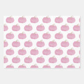 Roze Pompoen Herfst Gift Wrap Papier Inpakpapier Vel (Voorkant 3)