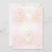 Roze Pompoen Herfst Meisje Baby shower Dank u kaar Kaart (Achterkant)