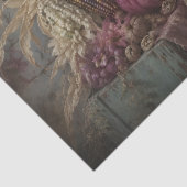 Roze Pompoen Herfst Raam Decoupage Tissuepapier (Detail)