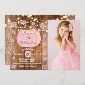 Roze Pompoen Herfst Rustiek ELKE LEEFTIJD Verjaard Kaart (Voorkant / Achterkant)