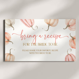 Roze pompoen Herfst Vrijgezellenfeest Breng een re Informatiekaartje