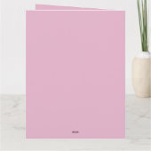 Roze pompoen Jack O Lantern voor Halloween Kaart (Achterkant)