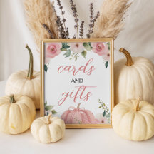 Roze Pompoen Kaarten & Cadeaus Tafelbord 8x10