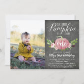 Roze Pompoen Leeftijd Aangepast Verjaardagsfeest F Kaart (Voorkant)