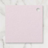 Roze Pompoen met zwarte strik Bedankjes Labels (Achterkant)