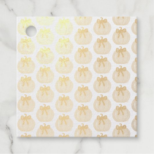 Roze Pompoen met zwarte strik Bedankjes Labels (Voorkant)