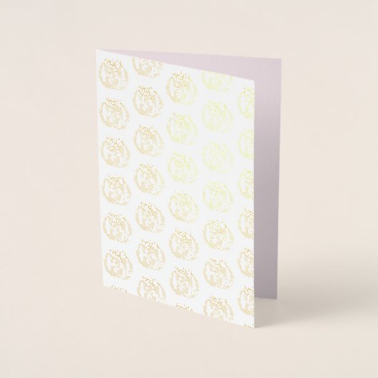 Roze Pompoen met zwarte strik Folie Kaarten (Voorkant)